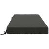 Seat Cushion SOEST 100percent  Polyester Anthracite 120 x 60 x 10 cm