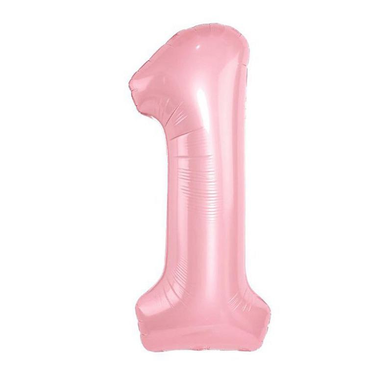 32" Medium Number Aluminum Foil Balloon for Children's Birthday Party Decorations