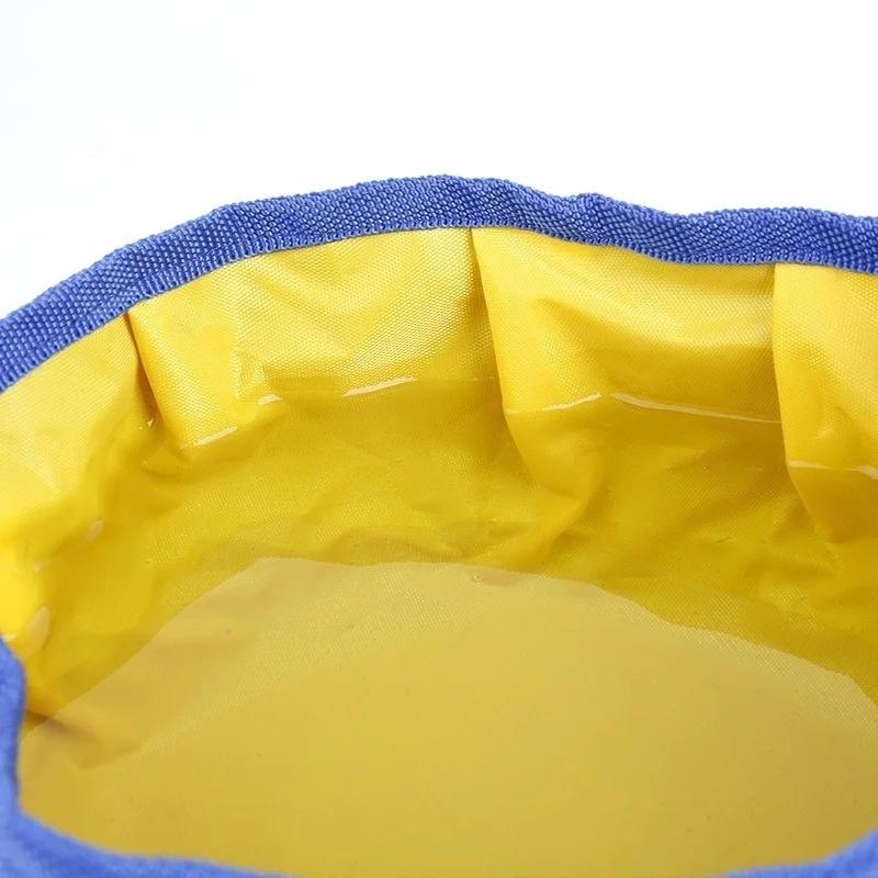 Nuovo Contenitore Grande Volume per Cani Pieghevole Ciotola Acqua Cane Borsa Conservazione Cibo Escursionismo Viaggio all'Aperto Ciotola Pieghevole per Animali 1100ML