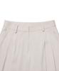 Michikoleondeonkosino Two-Pintuck Wide Slacks Cream Beige