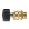 Car Washer Foam Lance Connector Stainless Steel M22 To 1/4" 3/8" Quick Disconnect Plug Pressure Washer Quick Connector Adapter