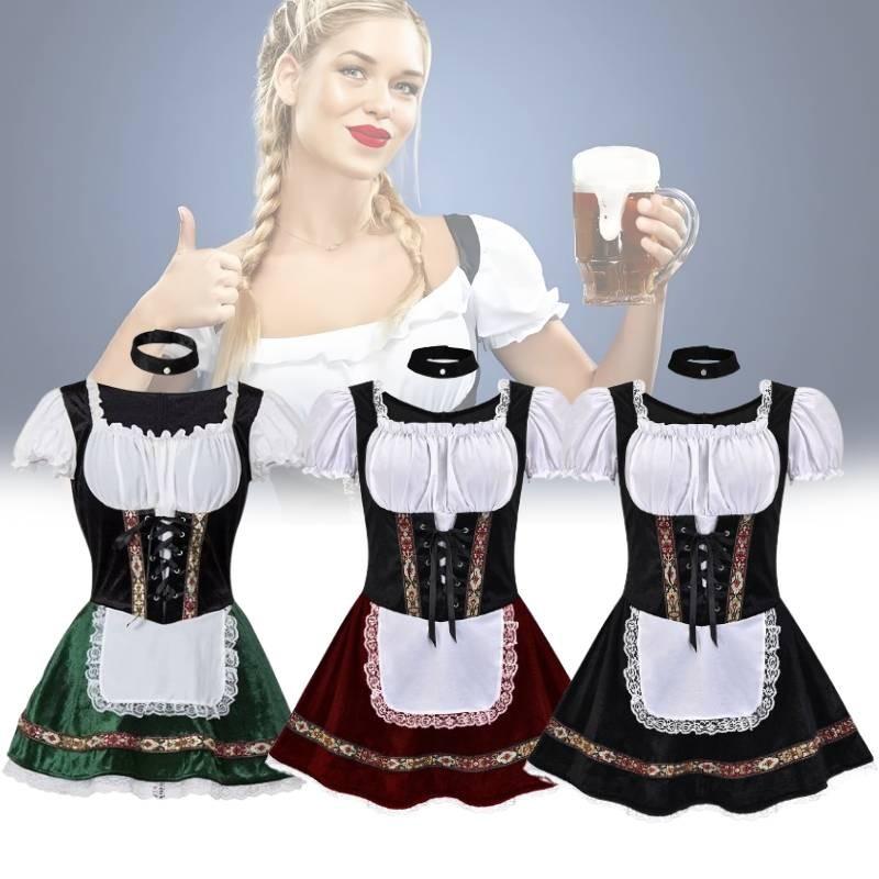 Stylish Halloween Beer Girl Dress Flattering Bodycon Stage Outfit For Women Available In Multiple Sizes