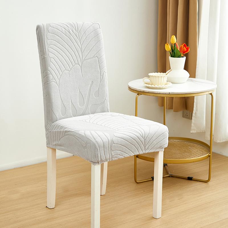 Waterproof Jacquard Dining Chair Covers, Chair Covers For Dining Room Stretch Kitchen Chair Protector Cover, Removable, Washable