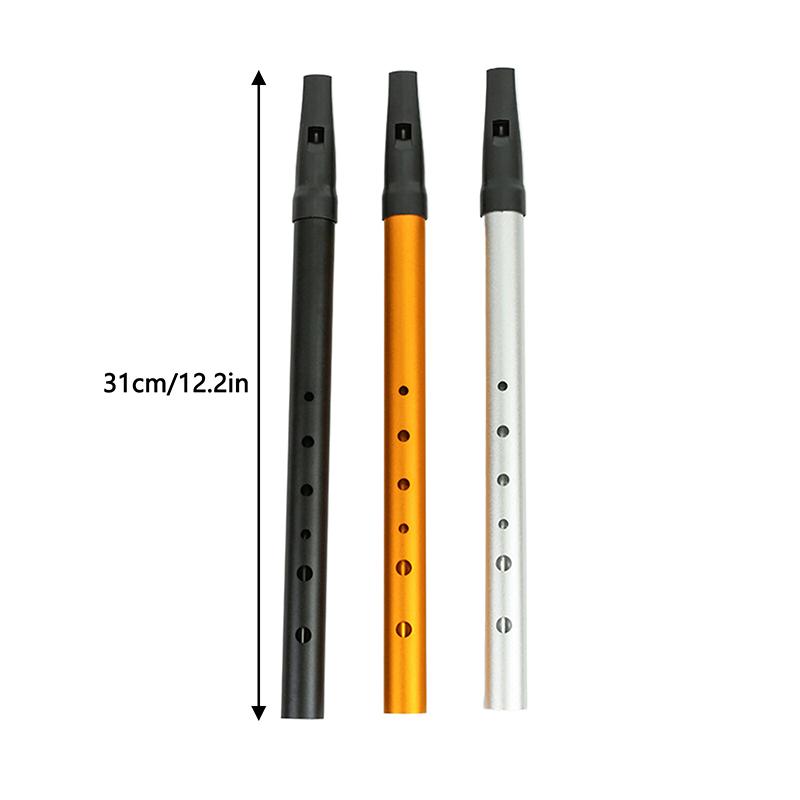 1 Stück authentische irische Pfeifenflöte, C/D-Tonart, Tin Penny Whistle mit 6 Löchern, perfektes traditionelles irisches Musikinstrument
