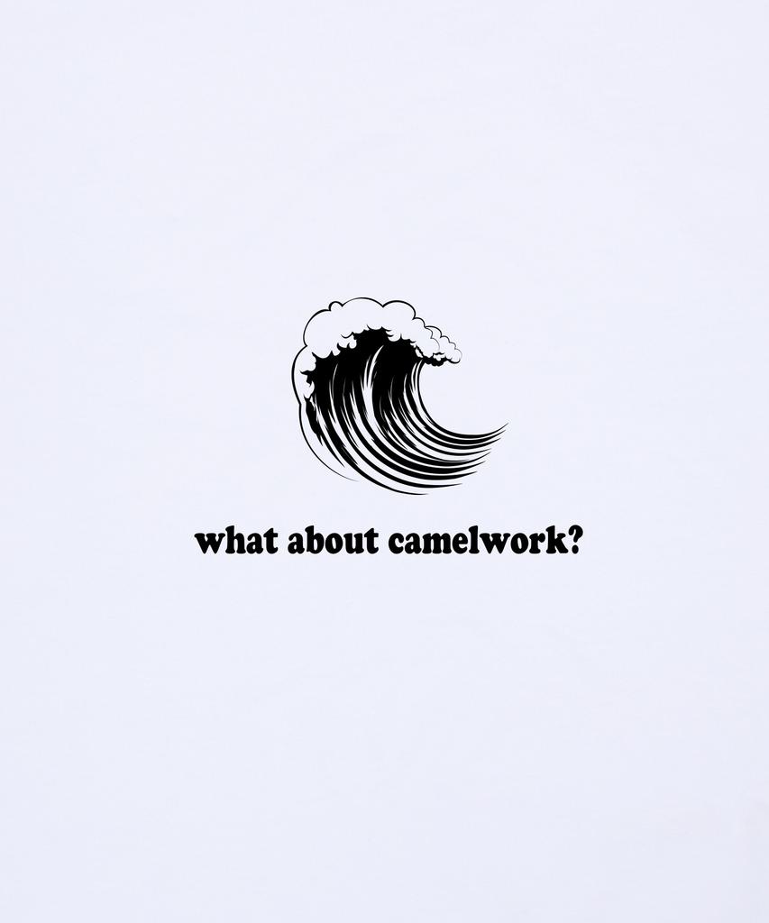 CAMEL WORK Wakeboard Short Sleeve T-Shirt (White)