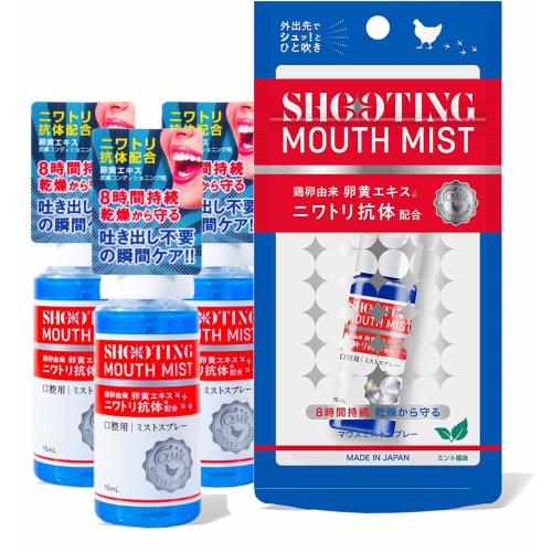 

Shooting Mouth Mist (15ml) - Contains chicken antibodies to combat bad breath, moisturize, and prevent dryness. Mint-like texture lasts for 8 hours. M