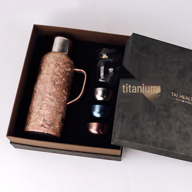 Titanium Insulated Large Tea Stewing Pot Set with Gift Box