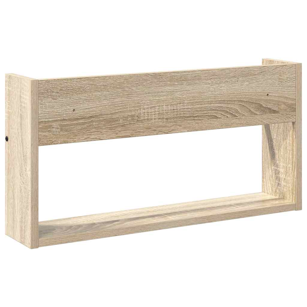 Magazine Shelf Sonoma Oak 60 x 12 x 30 cm Particleboard