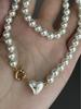 High-End Empress Dowager Heart Necklace and Saturn Bracelet Set