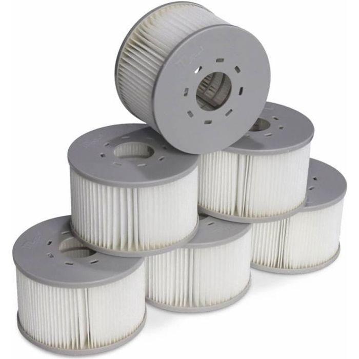 Lot de 6 filtres pour spas gonflables MSPA V2 Ø106cm – 6 Cartouches filtrantes de Remplacement pour Spa Gonflable MSPA275