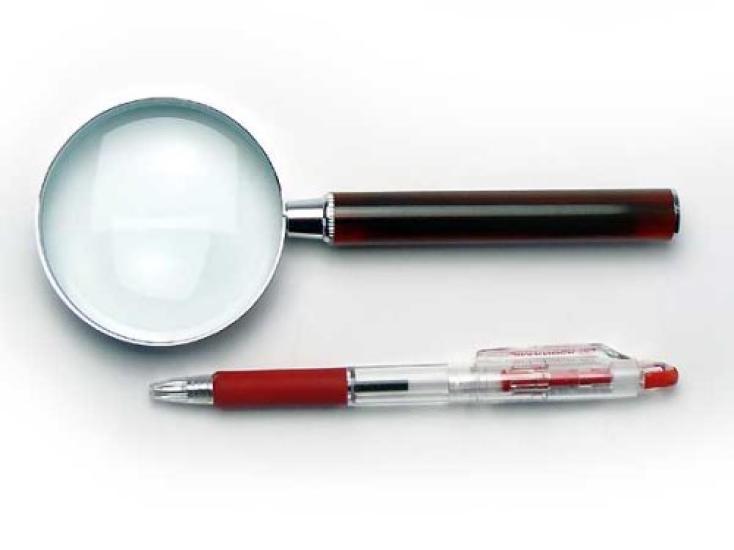 Clear Optics RK-65 Handheld High-Power Magnifying Glass Loupe with 4x Magnification, 65mm