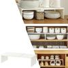 Kitchen Stretchable Cabinet Shelf Cupboard Separated Storage Space-Saving Stackable Layered Shelf Kitchen Storage Accessories