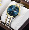 Men'S Fully Automatic Quartz Watch Luminous Waterproof Calendar Diamond-Encrusted Business Men'S Watch