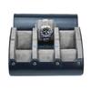 HX6F Watch Box 6 Slots Travel Watch Storage Box Watch Case Jewelry Display Case Watch Roll Dustproof Wrist Watch