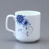 NARUMI Milano Duo Plum Blossom Microwave and Dishwasher Gift Mug, 330cc, Blue, Design, Safe, Boxed, 52442-2956