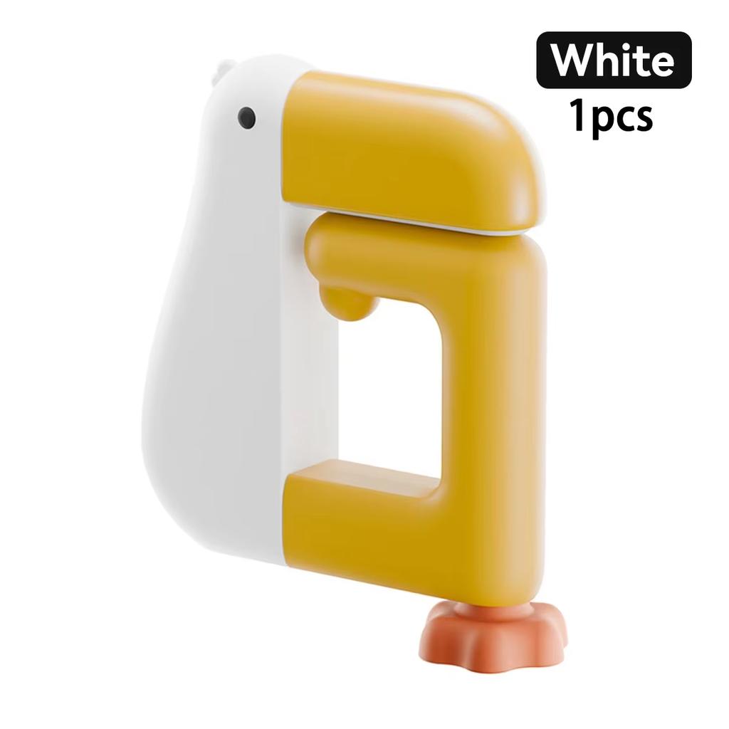 Portable Hook-Style Desktop Storage Bag with Hanging Bracket, Damage-Free Perforation Design Office Supplies