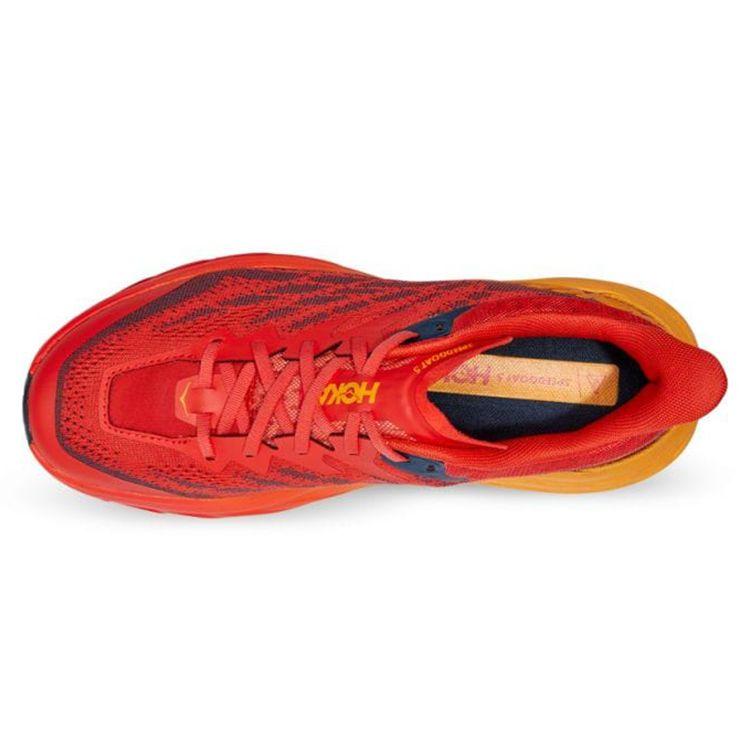HOKA Speedgoat 5 2E Široké Fiesta Radiantná Žltá Pánske Tenisky Červené 1123159-FRYL