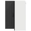 Wall Mounted Corner Cabinet LUCCA Black 57 x 57 x 80 cm Particleboard