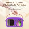 CYBORIS T4 Portable Retro Children Karaoke Speaker 15W Home Entertainment Bluetooth-compatible Speaker with 2 Microphones
