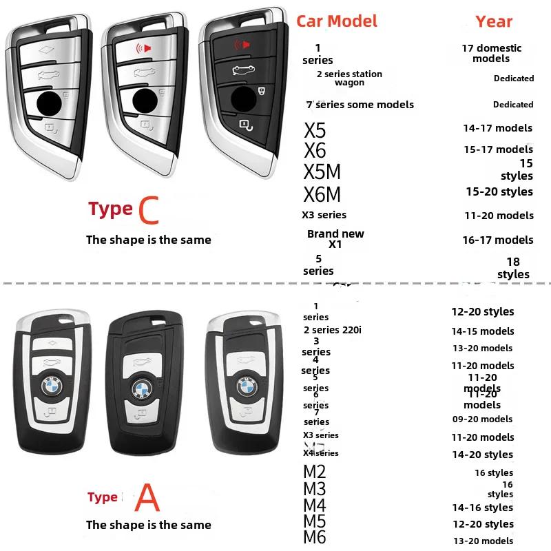 New TPU Car Key Case Fob Cover Shell Bag For BMW 1 2 3 4 5 6 7 Series X1 X3 X4 X5 X6 X7 F10 F20 F30 G20 G30 G01 F15 F16 G02