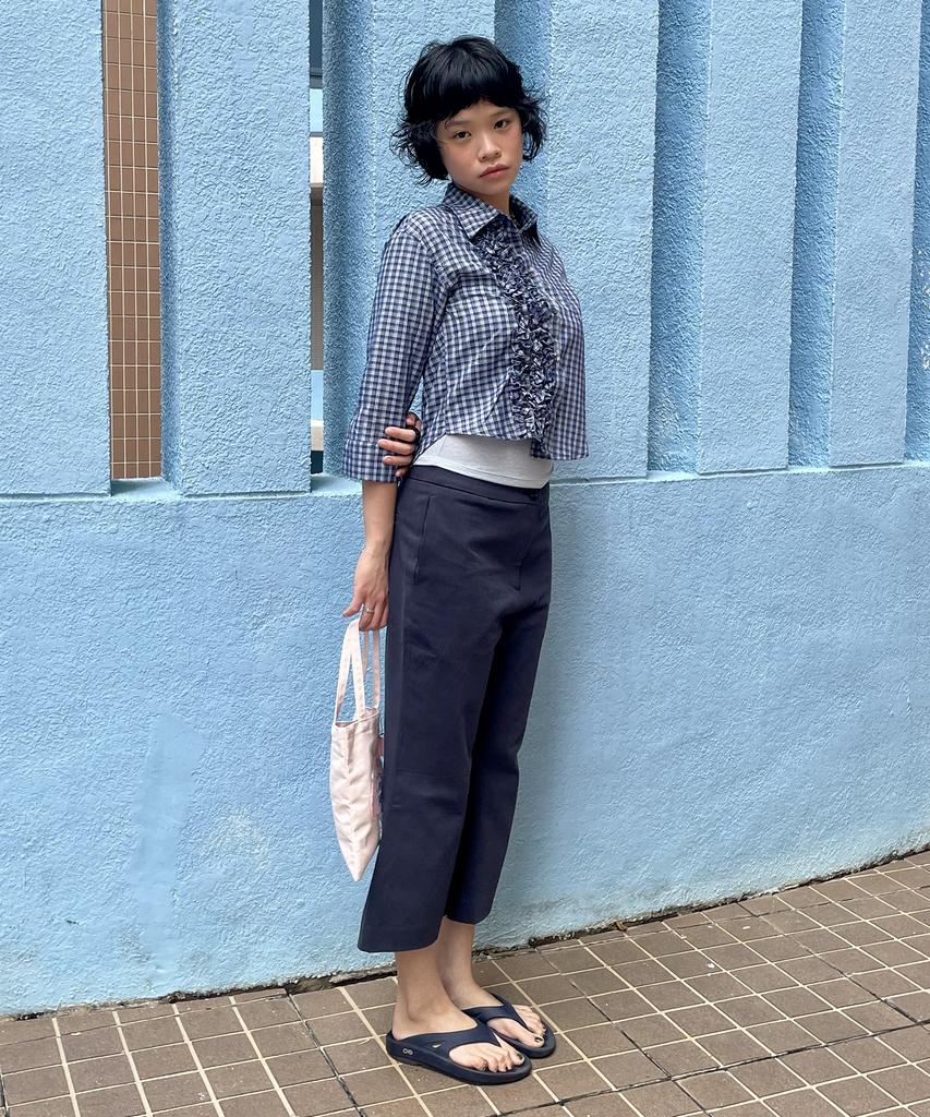 Kikoji Ankle Length Pants Navy