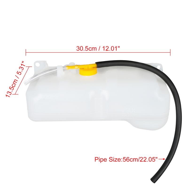 UXCELL Radiator Coolant Overflow Bottle Reservoir Dual Pipe for Nissan Patrol GQ Y60 4.2 Petrol MPFI for Ford Maverick DA