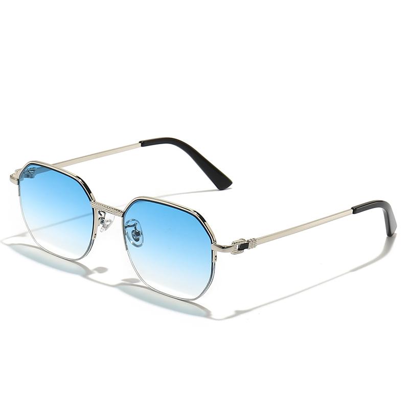 HBK 2022 Luxury Sunglasses Custom Designer Small Rectangle Sun Glasses 2022 Trendy Woman Rimless Sunglasses