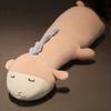 80-160cm Extended Sleeping Sheep Lamb Plush Toy Pillow Stuffed Animal Cow Hippo Pillow Home Decor Present Designed for Girls School Nap Pillow