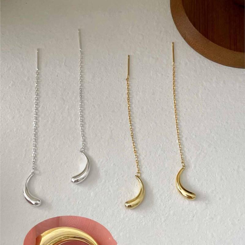 ANENJERY Cercei cu lanț cu picătură de apă cu ciucuri pentru femei Bijuterii simple pentru petreceri Cadouri