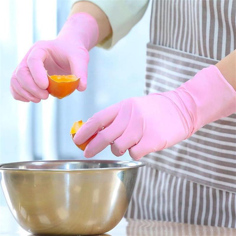 50/100PCS S//M/L Pink Nitrile Gloves, Disposable Gloves for Cleaning, Kitchen, Bathroom, Hair Dyeing, and Nail Trimming