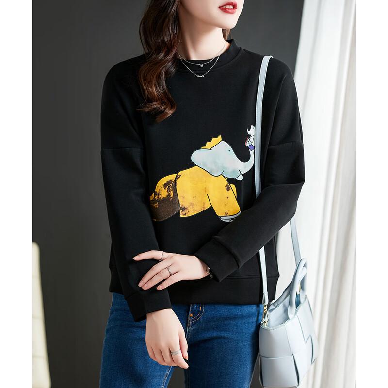 

Firstview Women s Fashion Casual Long-Sleeve Sweatshirt F21C7089 L