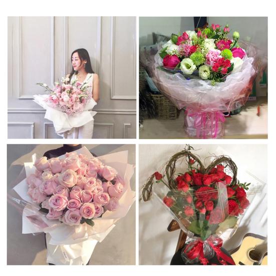 1 Roll Flower Wrapping Paper Durable Tear-resistant Transparent Gift Packaging Papers for Home Store
