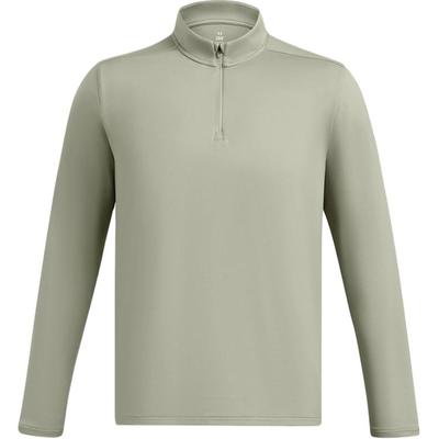 Movement UA 1/4 Zip Outdoor Training Fitness Long Sleeve T-Shirt Men Tops Green 1387434-504