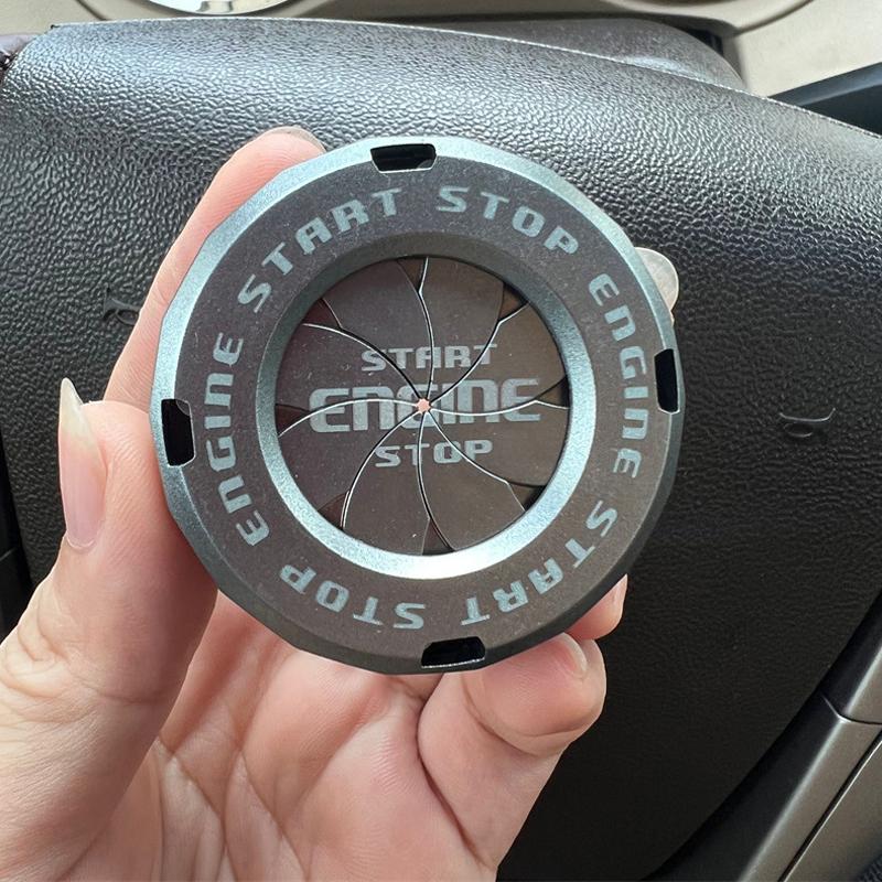 

Автомобильный мото-двигатель, кнопка запуска, остановки, крышка, переключатель зажигания, поворотный защитный колпачок, украшение интерьера, наклейка-декор серый