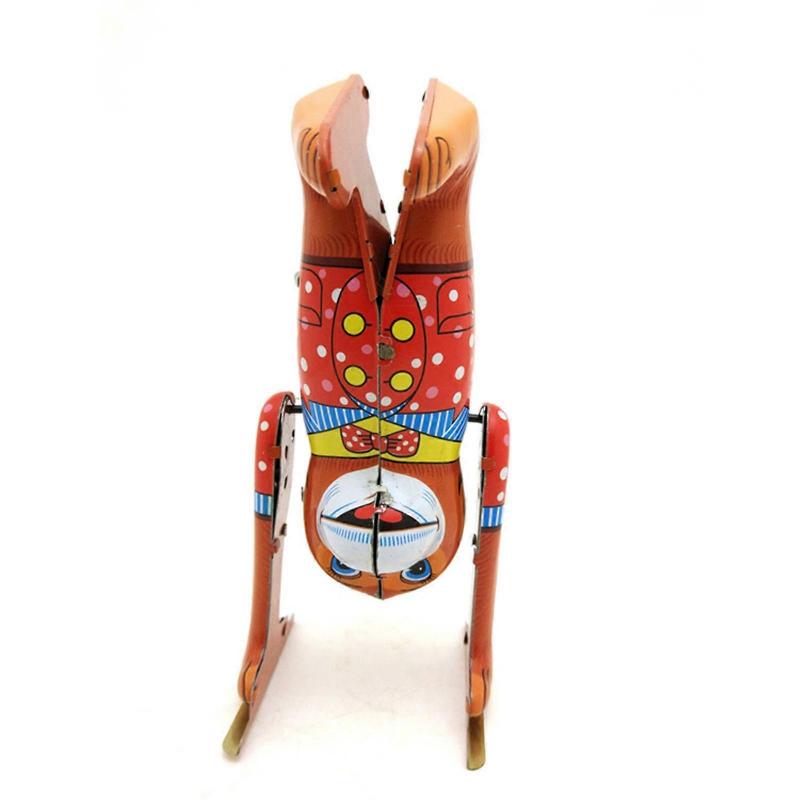 Clockwork Toy Tumbling Monkey Figure Table Wind-up Toy Spring Iron Toy Boy Girl Birthday Gift Party Favor Bar Ornament