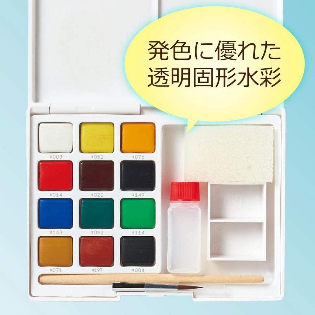 Sakura Craypas Paint Solid Watercolor Petit Color 12 Colors 6 Pieces NCW-12 (6)