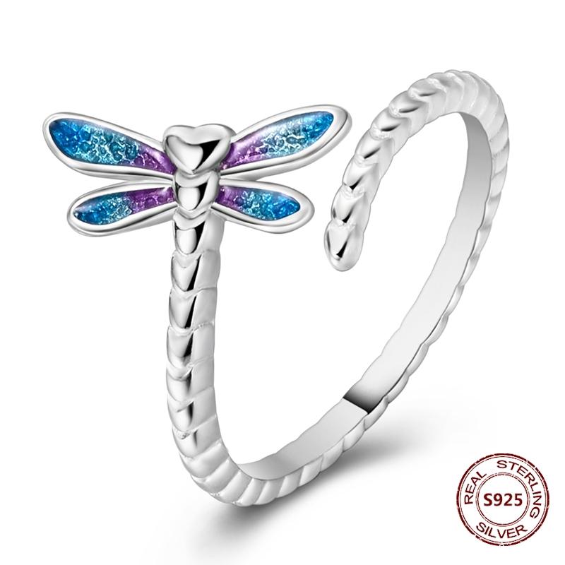 Blue Eyes Adjustable Ring Copper Authentic Elephant Turtle Lotus Infinity Love Open Rings Ideal For Women Wedding Jewellery