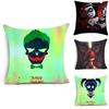 Luxuriöser 18'' Harley Quinn Joker Polyester-Kissenbezug für ultimative Heimdekoration