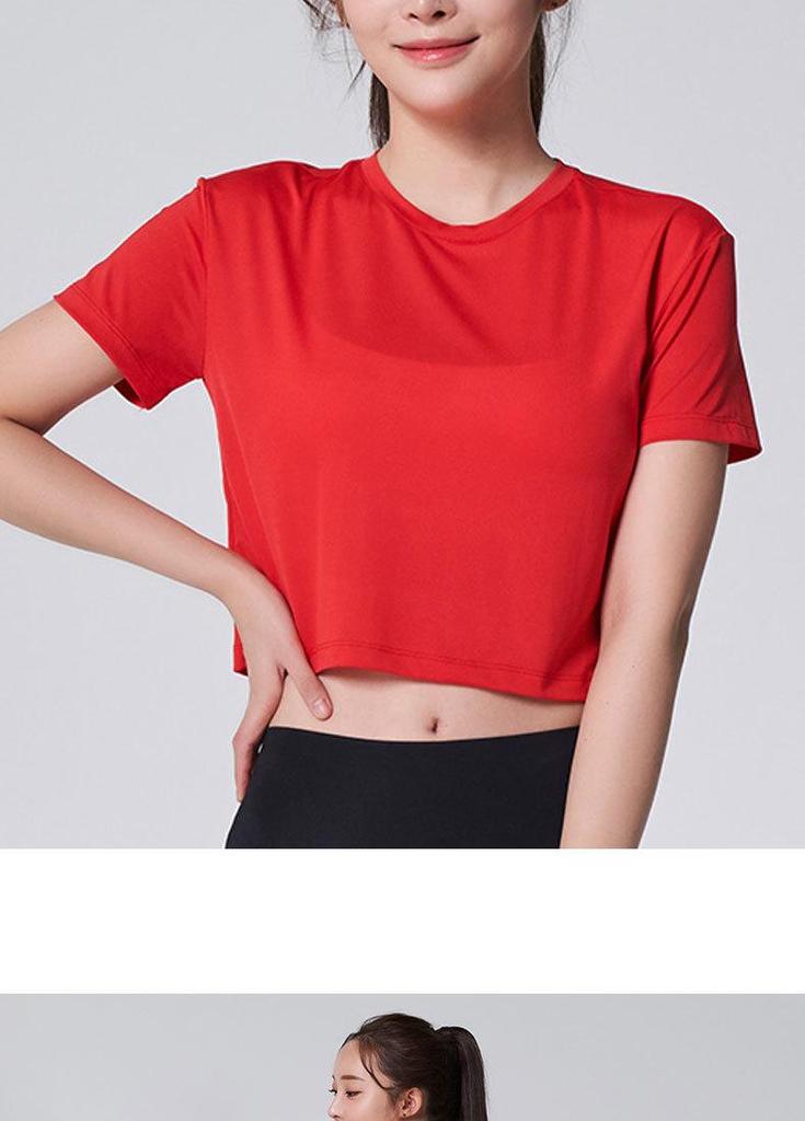 Women's Quick-Dry Slim Fit Short Sleeve Yoga & Gym Top