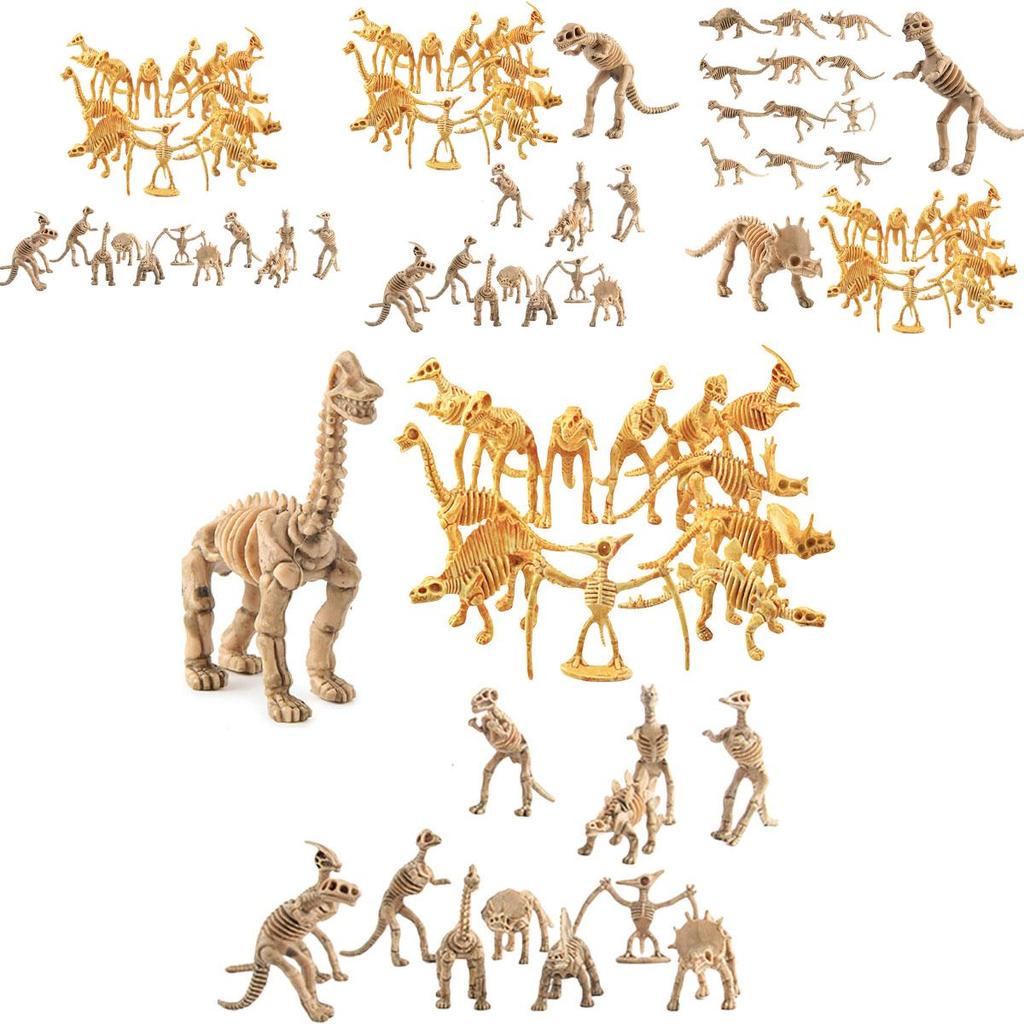Realistic Dinosaur Skeleton Model Toy 12 Types Of Archaeological Excavation Dinosaur Skeletons