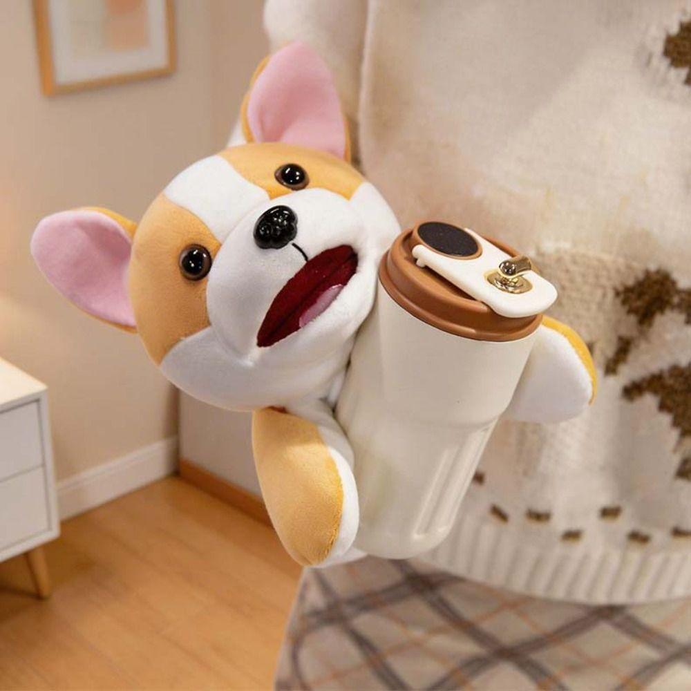 Storytelling Little Yellow Dog Hand Puppet Simulation Stuffed Plush Dalmatian Toys New Year