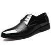 Business Black Lace-up British Style Men's Formal Shoes Clothing Elegant and Classic Leather Not Casual 39 New Social Shoe Male