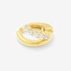ESTELLE Øredobber Sølv Gult Gullbelagt Cubic Zirconia [Offisielt] Dame 0776-0066-0000-0000