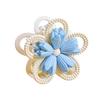 Women Hair Claw Double-Sided 3D Flower Design Strong Grip Hair Clip Anti-slip Design Back Head Hair Clip Hair Accessory