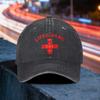Lifeguard Cross Washed Baseball Cap Adjustable Cotton Outdoor Beach Travel Hat