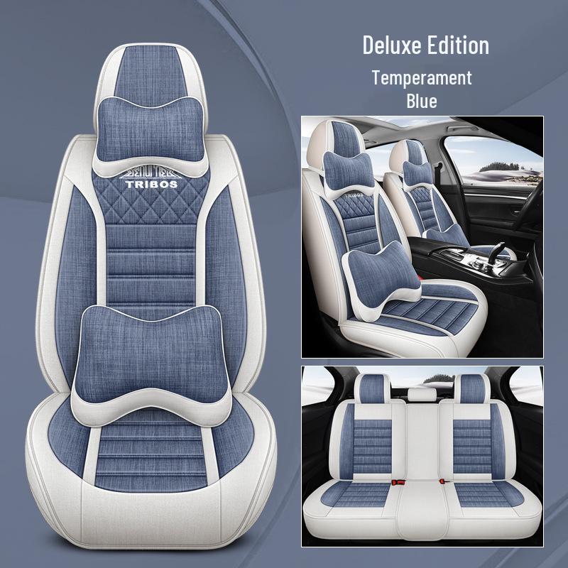 Custom Linen Seat Covers for Changan CS75/CS35/CS55/Yuexiang V3V7/Yidong - All-Season Full Coverage Cushions.