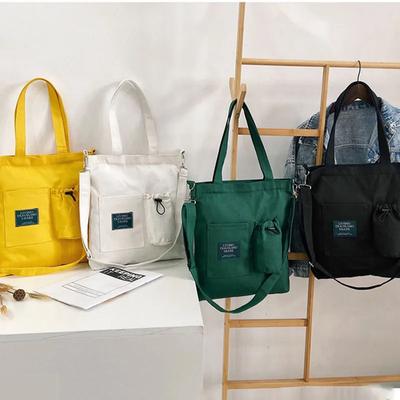 Large Capacity Reusable Women's Shoulder Bag with Zipper  Ladies Shopping Bag  Eco-friendly Fabric  New Design