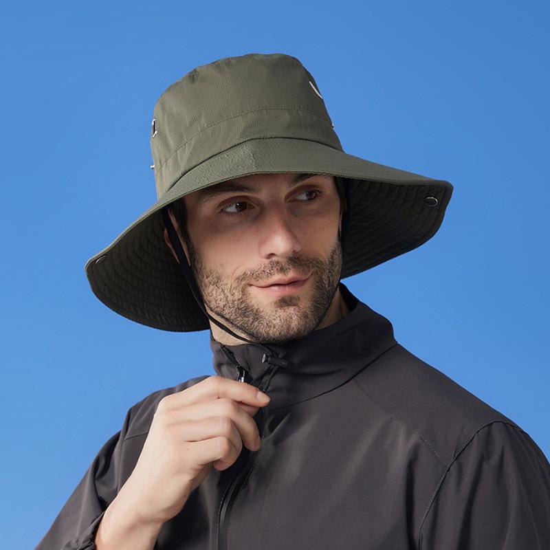 Waterproof Outdoor Sun Hat Men's Summer Sunscreen Fisherman Hat Women Mountaineering Hat