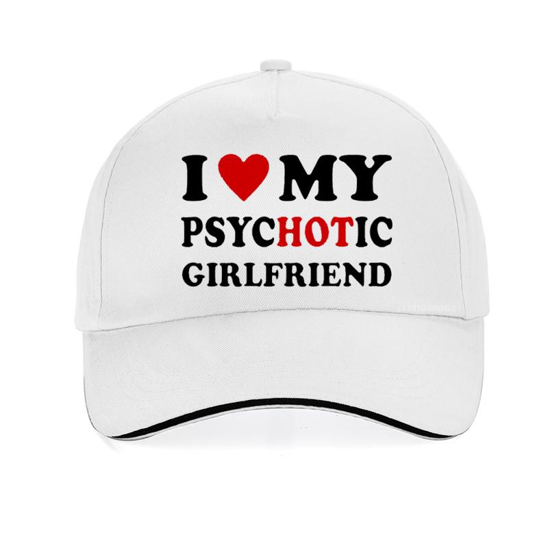 I Love My Psycic Girlfriend Funny Baseball Cap Summer Men Outdoor Sunshade Hat Valentine Day Couple Gift Golf Hats Casquette