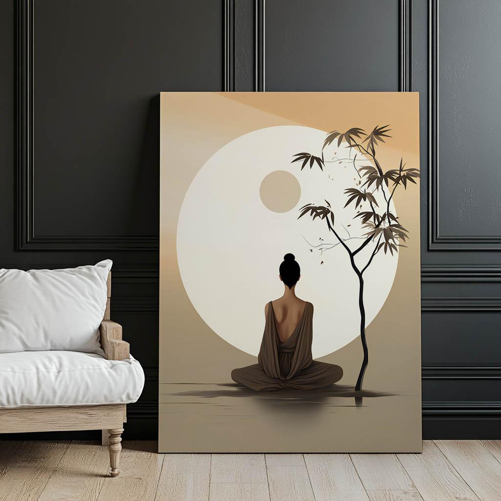 Spokój W Równowadze Spokój W Równowadze, 30X40 Cm, Bez Ramy, Płótno Premium Na Blejtramie